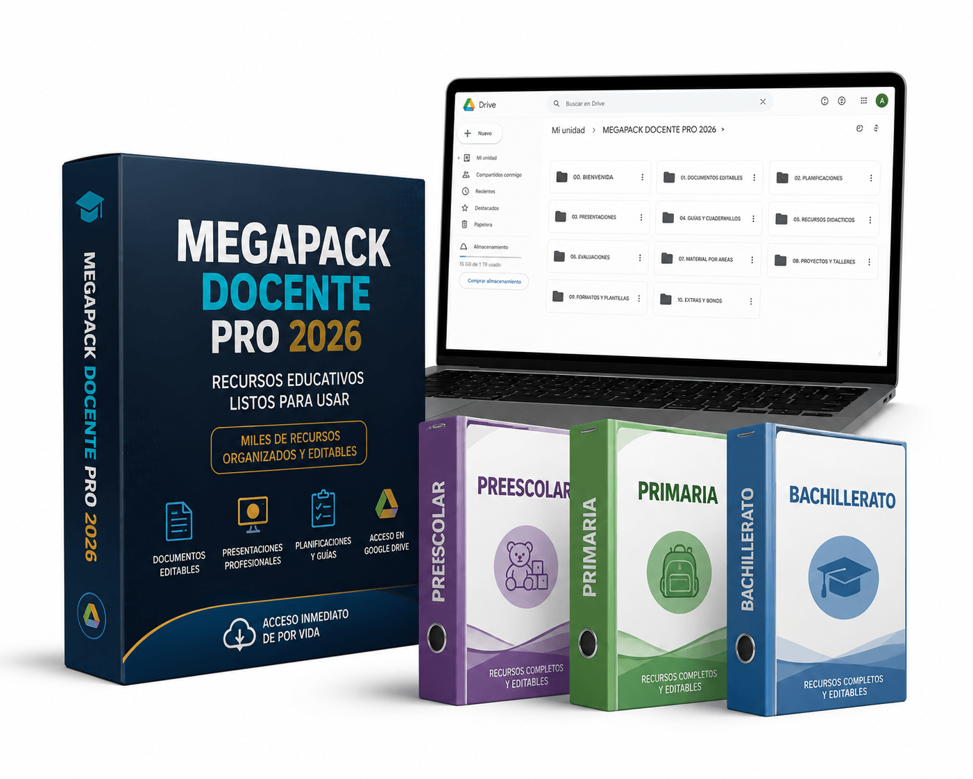 MEGAPACK DOCENTE PRO 2026: Mallas DBA + 2.700 Recursos Editables