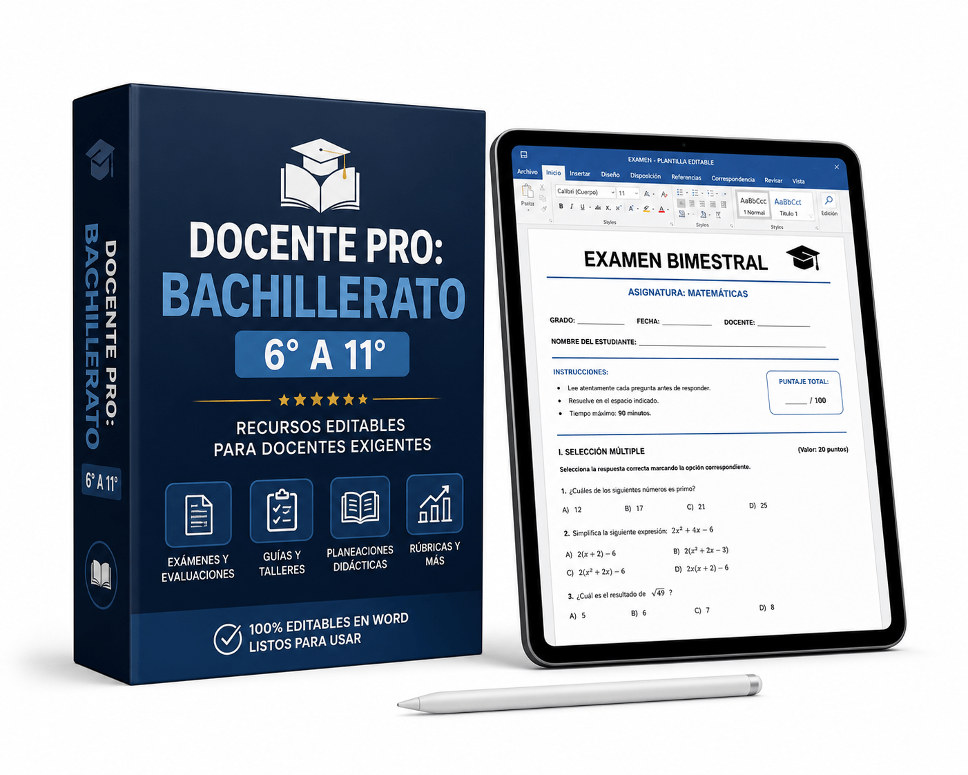 MEGAPACK DOCENTE PRO 2026: Mallas DBA + 2.700 Recursos Editables
